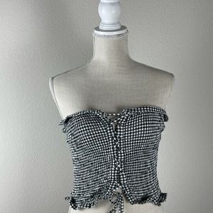 Gingham Tube Top